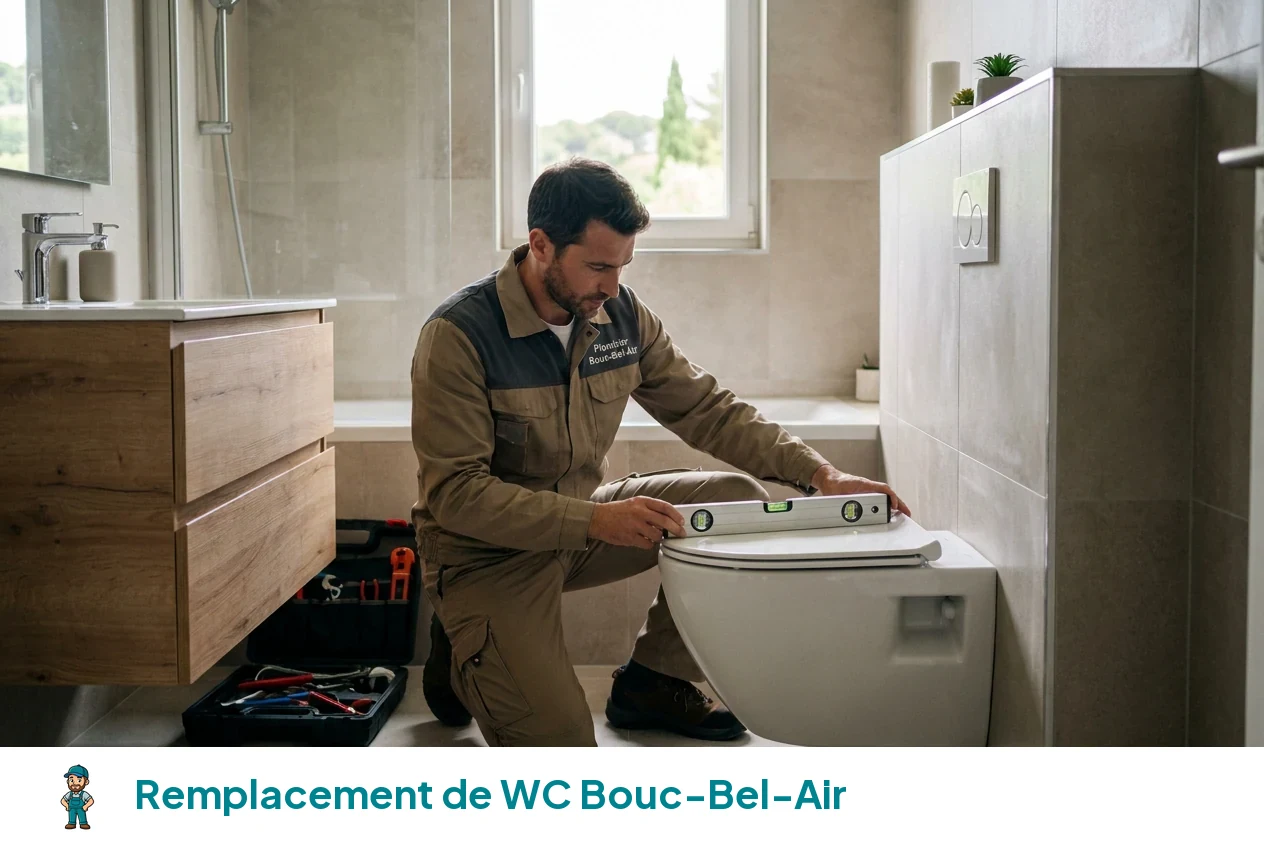 Remplacement de WC à Bouc-Bel-Air